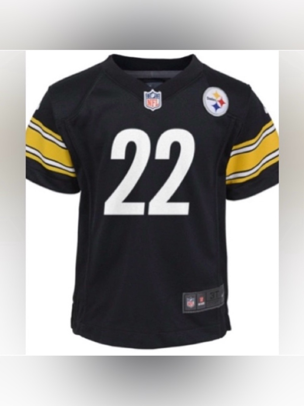 NWT [Nike] Pittsburgh Steelers NFL On Field Team Jersey Black/Yellow Youth Sz 4T